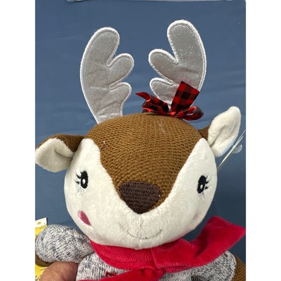 Spark My First Christmas Deer in Skirt Plush Animal NWT - Picture 2 of 8